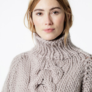 Cropped Cable Sweater Kit